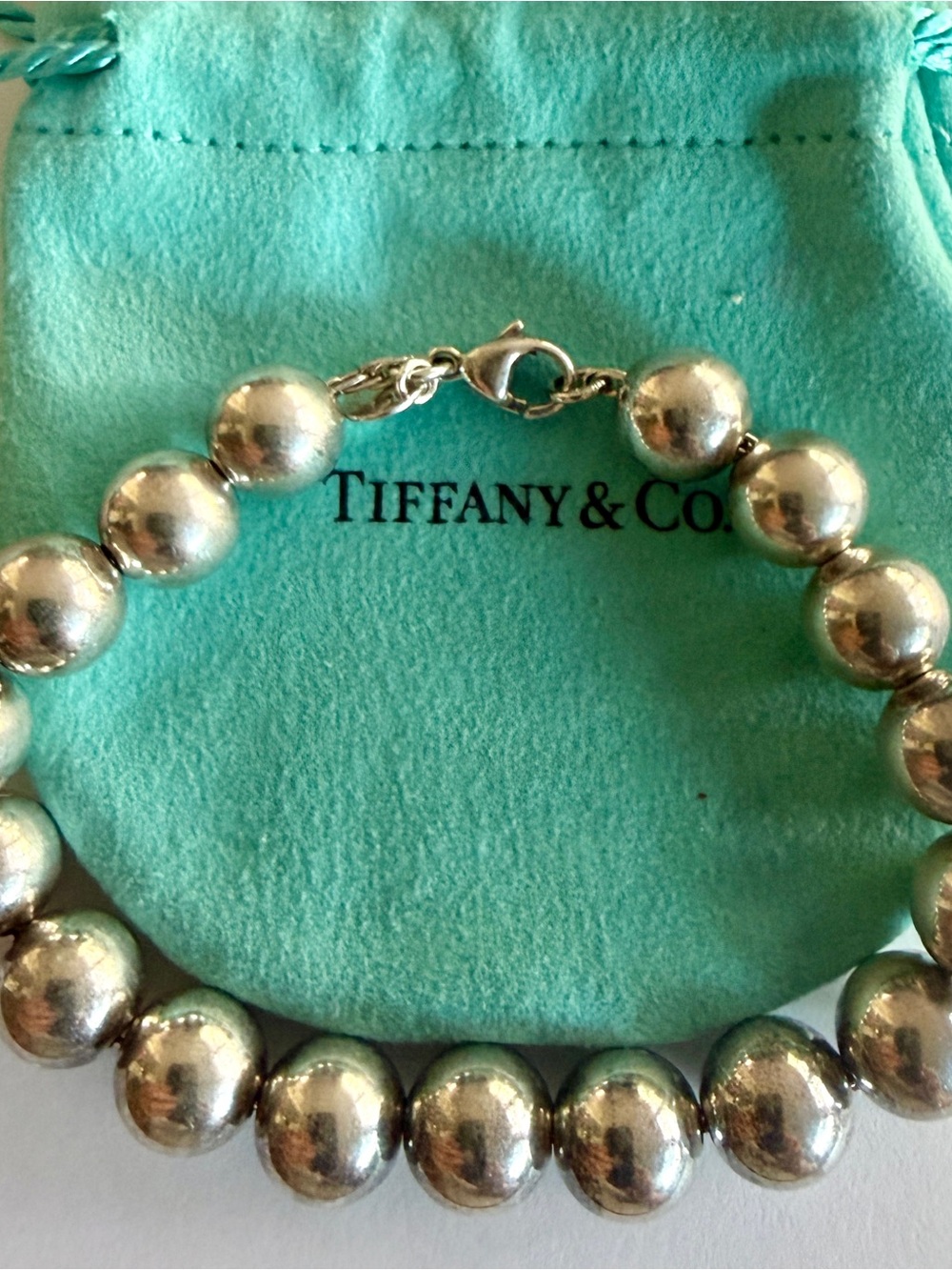 Tiffany & Co. Sterling Silver Ball Bracelet - Silver